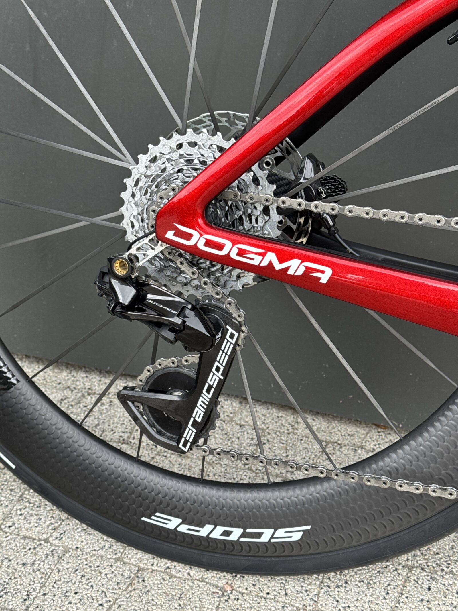Pinarello Dogma F Starry Red 540 | Custom Test Bike - Image 4