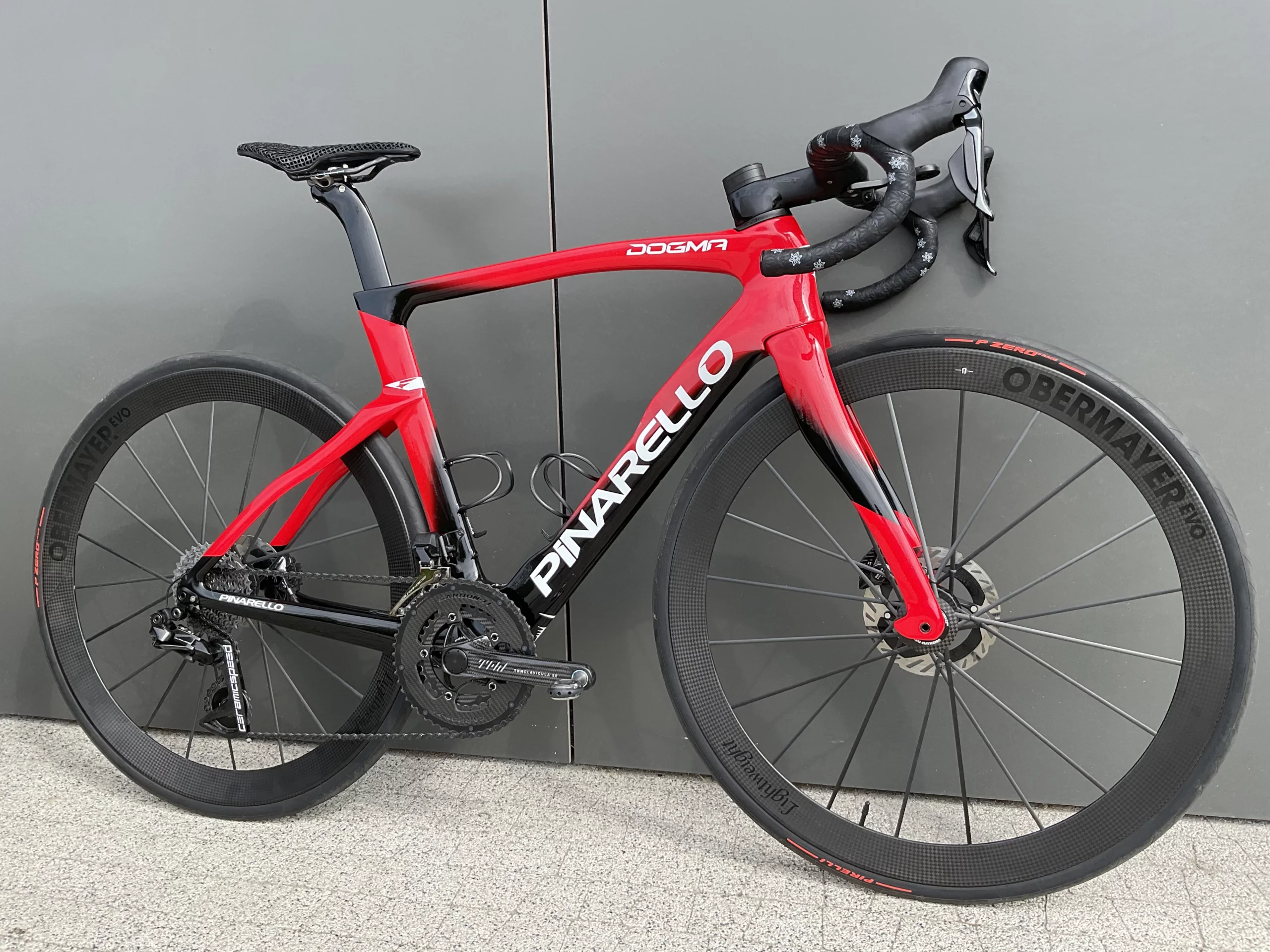 Pinarello Dogma F | Lightweight Obermayer | THM Clavicula | Dura Ace Di2 Disc | 54 M Sonic Red - obrazek 2