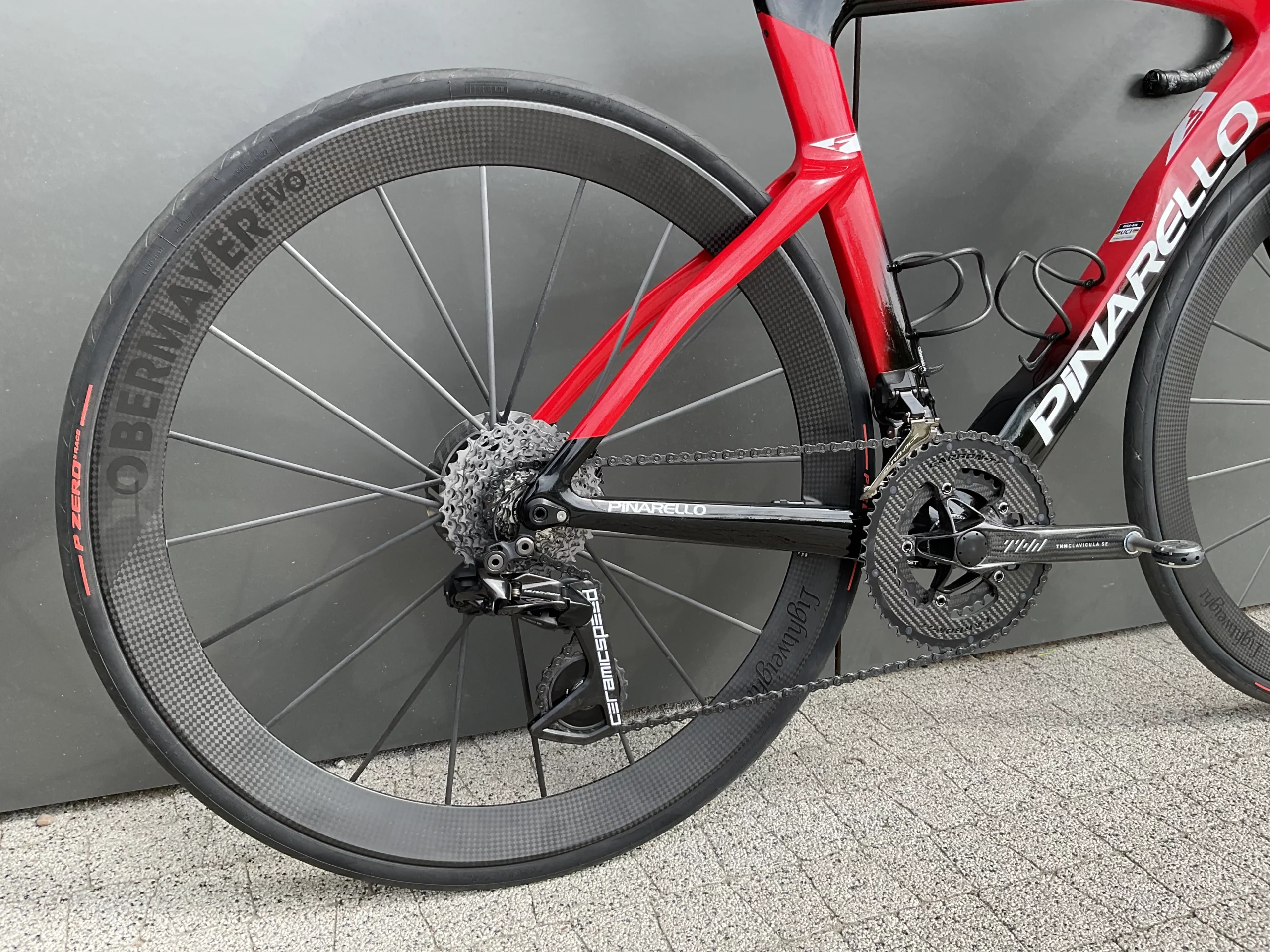 Pinarello Dogma F | Lightweight Obermayer | THM Clavicula | Dura Ace Di2 Disc | 54 M Sonic Red - obrazek 5