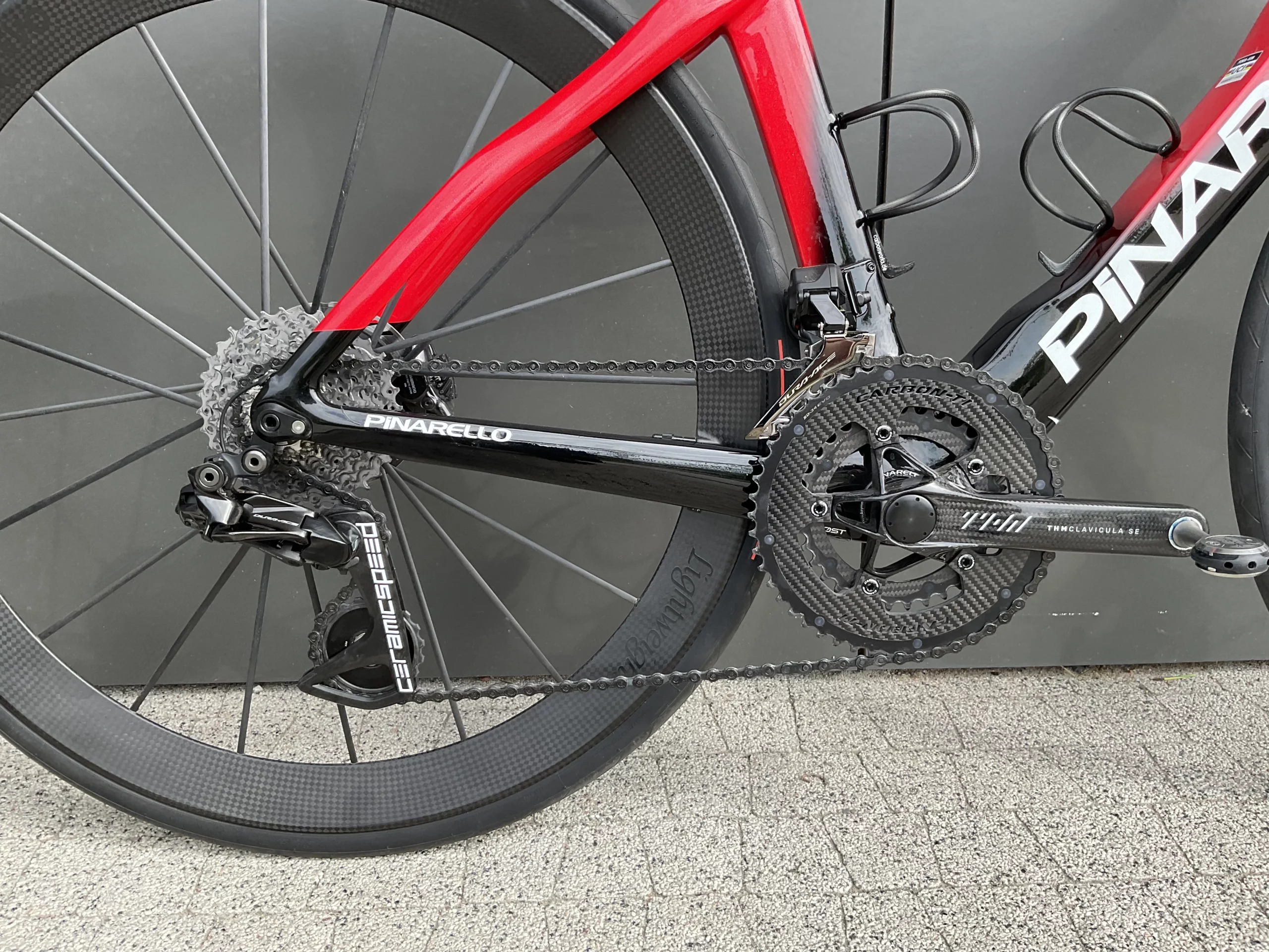 Pinarello Dogma F | Lightweight Obermayer | THM Clavicula | Dura Ace Di2 Disc | 54 M Sonic Red - obrazek 6