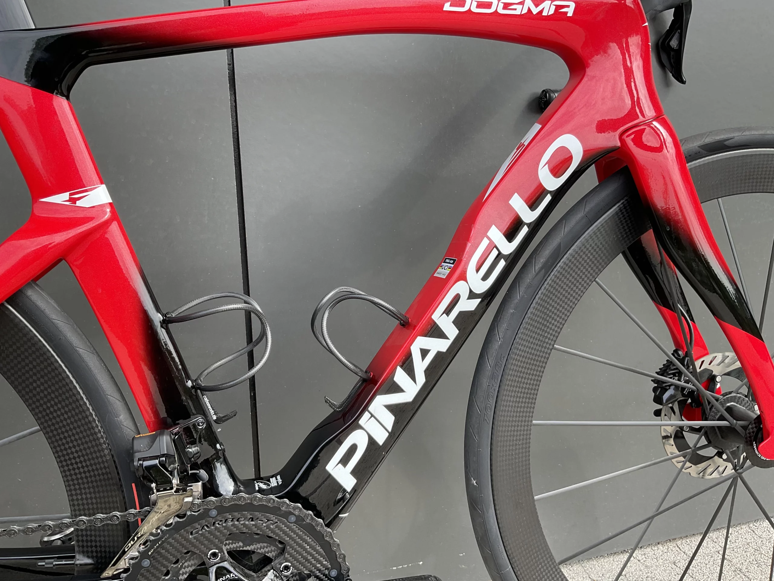 Pinarello Dogma F | Lightweight Obermayer | THM Clavicula | Dura Ace Di2 Disc | 54 M Sonic Red - obrazek 7