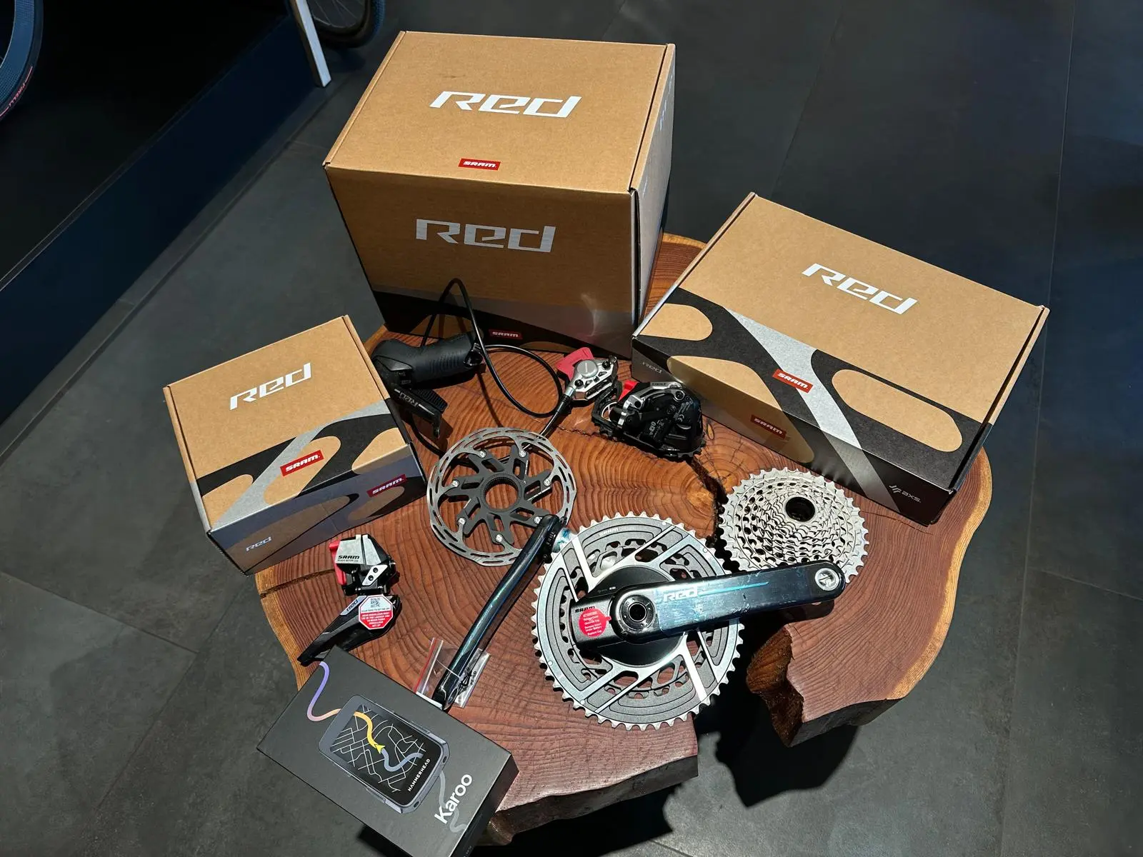 Sram Red AXS E1 | 2x12 Groupset | Powermeter Quarq