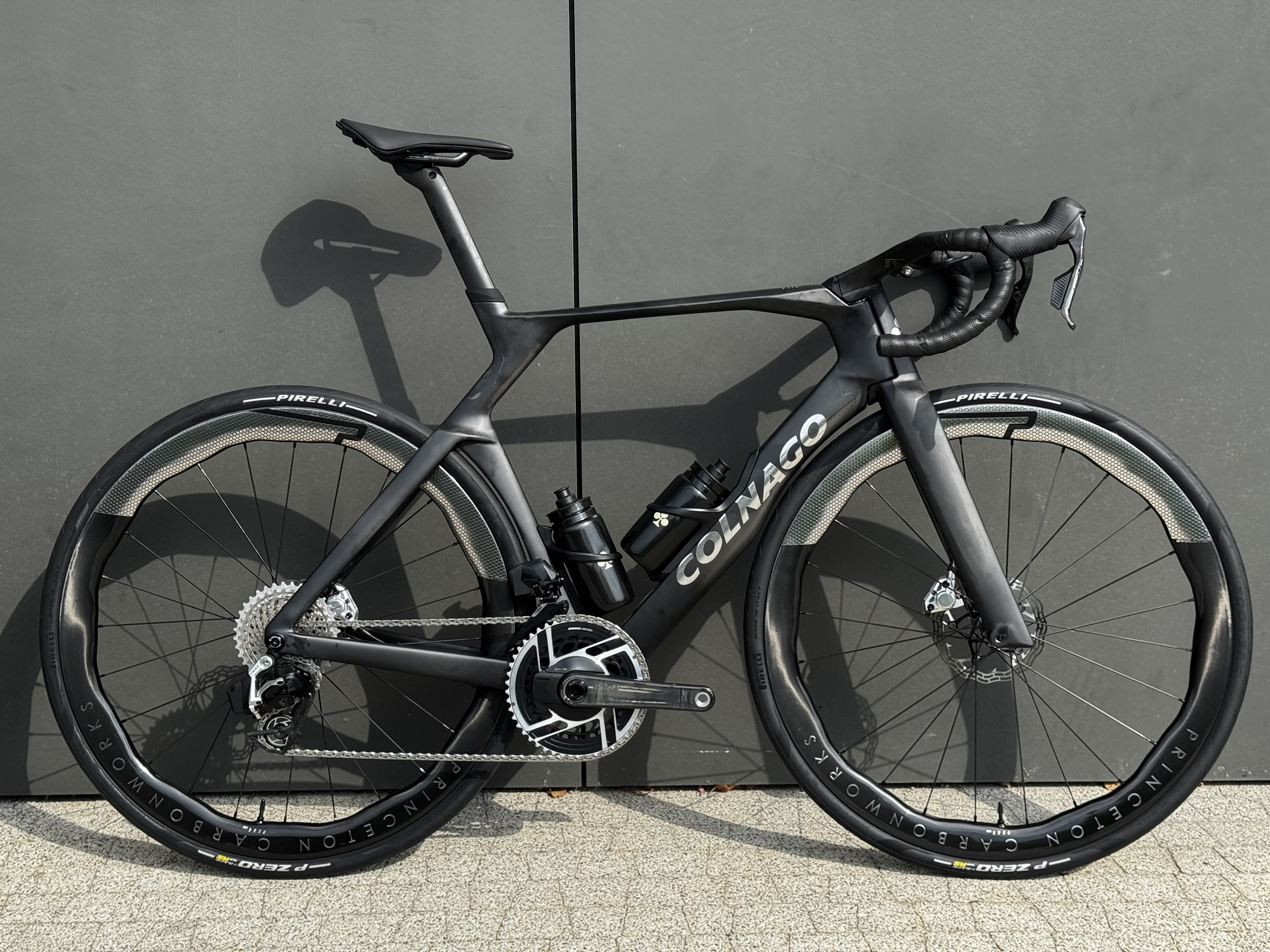 Colnago Y1-RS Dark Series - Raw Carbon - Sram Red - Princeton CarbonWorks Peak Chrome